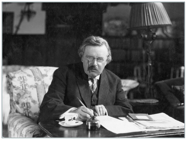 Vi minnes fødselsdagen til ordkunstneren Chesterton.