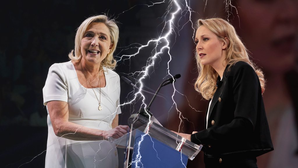 Bildemontasje: Heimatkurier | Marine Le Pen: Vox España, CC0, via Wikimedia Commons | Marion Maréchal: Gage Skidmore fra Peoria, AZ, USA, CC BY-SA 2.0, via Wikimedia Commons Bildemontasje: Heimatkurier | Marine Le Pen: Vox España, CC0, via Wikimedia Commons | Marion Maréchal: Gage Skidmore fra Peoria, AZ, USA, CC BY-SA 2.0, via Wikimedia Commons.