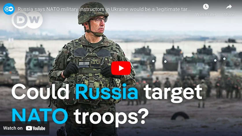 Russland sier NATO-militærinstruktører i Ukraina vil være et "legitimt mål"