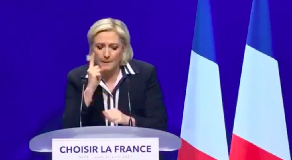 Le Pen lover å utvise islamister og stenge radikale moskeer