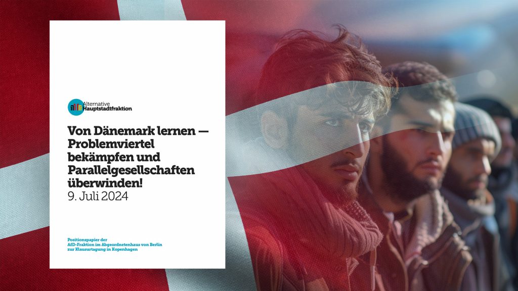 Ser til Danmark: Berlins AfD-fraksjon med nytt dokument mot parallellsamfunn