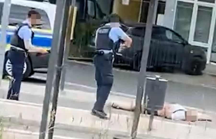 [Video] Dramatisk knivangrep mot politiet: Iraner skutt og drept i Tyskland.