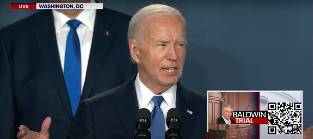 Nyhetsnotis: Biden kaller Zelenskyj "Putin" på NATO-presskonferanse