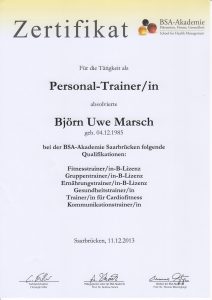 Uwe Marsch Personaltrainer