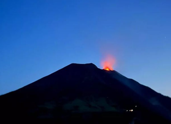 De Stromboli vulkaan