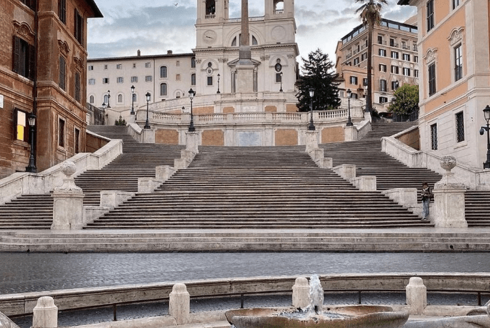 Spaanse trappen in Rome