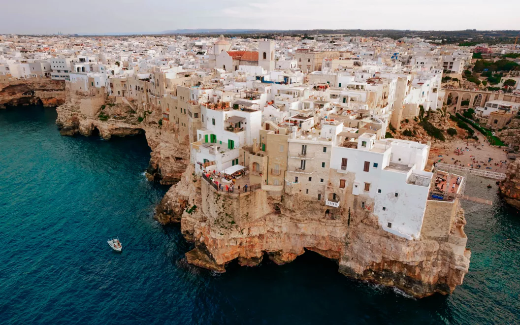 Polignano a Mare aan de kust van Puglia