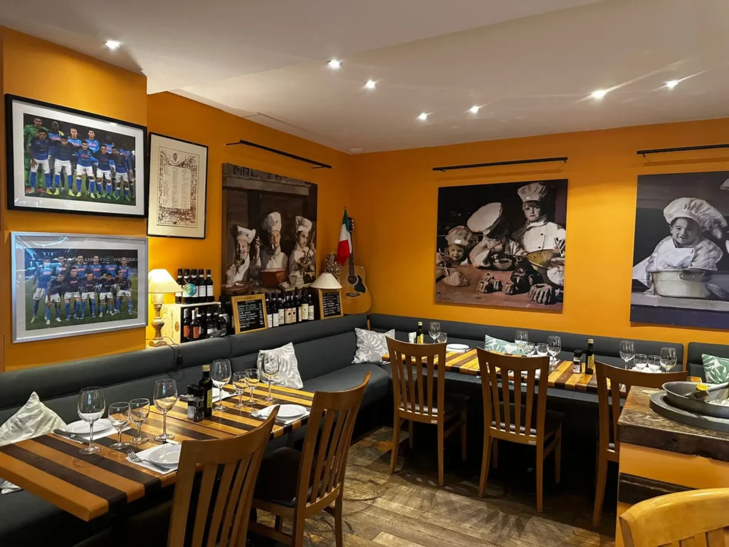 Interieur van Amici Miei in Knokke