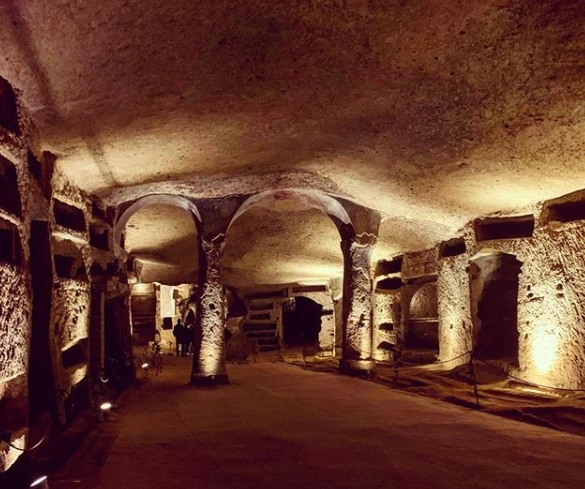 de catacomben van Napels