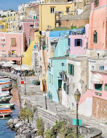 Procida aan de Baai van Napels