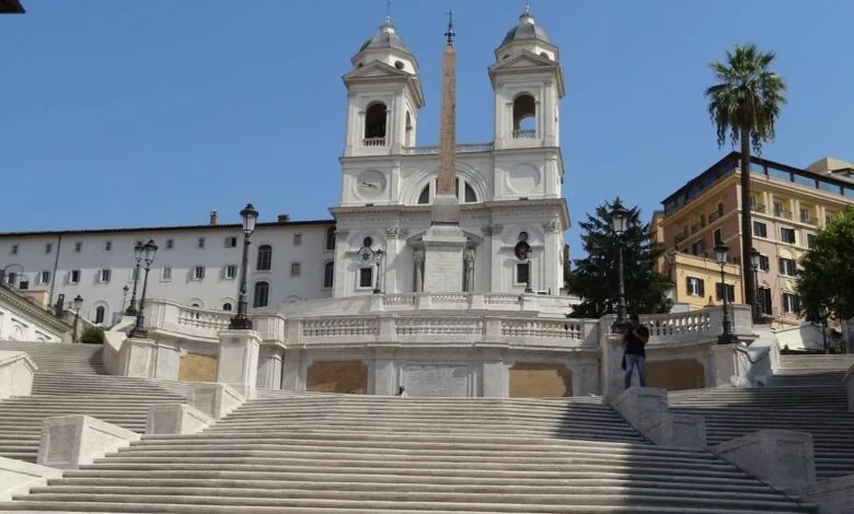 Spaanse trappen in Rome