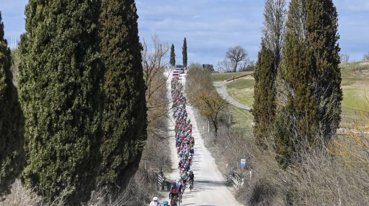 Strade Bianche wielerwedstrijd Toscane