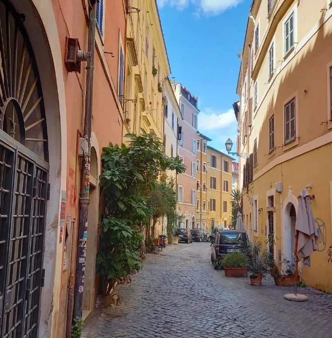 Trastevere wijk in Rome