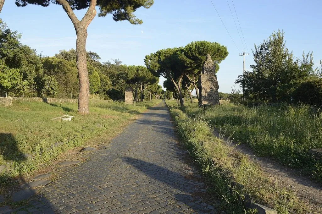 antieke romeinse weg van Rome naar Brindisi