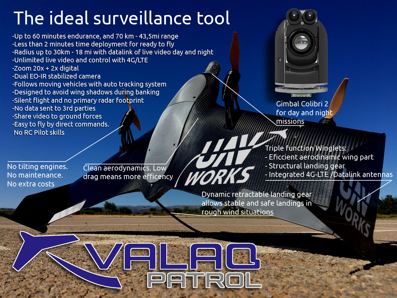 VTOL drone VALAQ Patrol