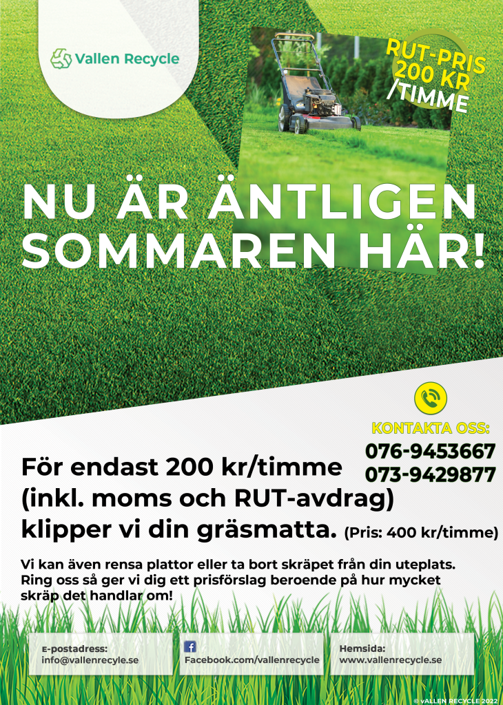 Reklam 2022 - Gräsklippning