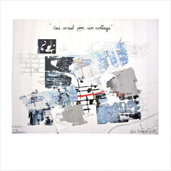 6. "Ceci n´est pas un collage". Blandteknik av Knut Sönstevold. 40x50cm.