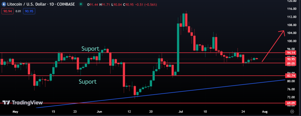 Kan - Litecoin - gå - 100 - ganger - etter - halvering  - 2 - august - chart .png