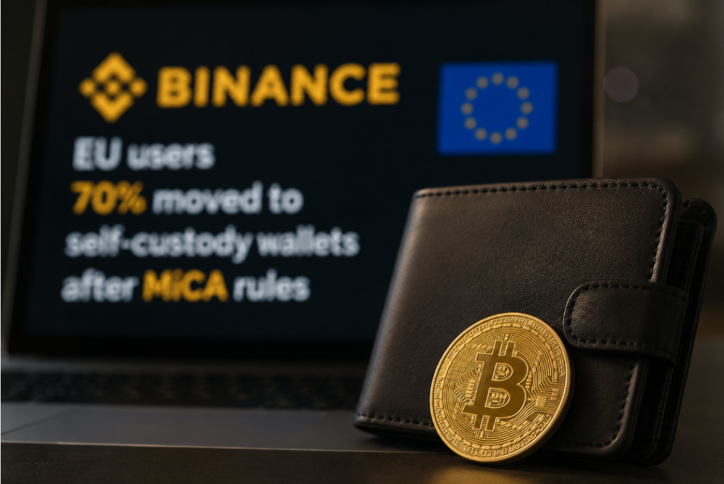 70 prosent av Binance-uttak gikk til private kryptolommebøker etter MiCA-fristen_valutaen