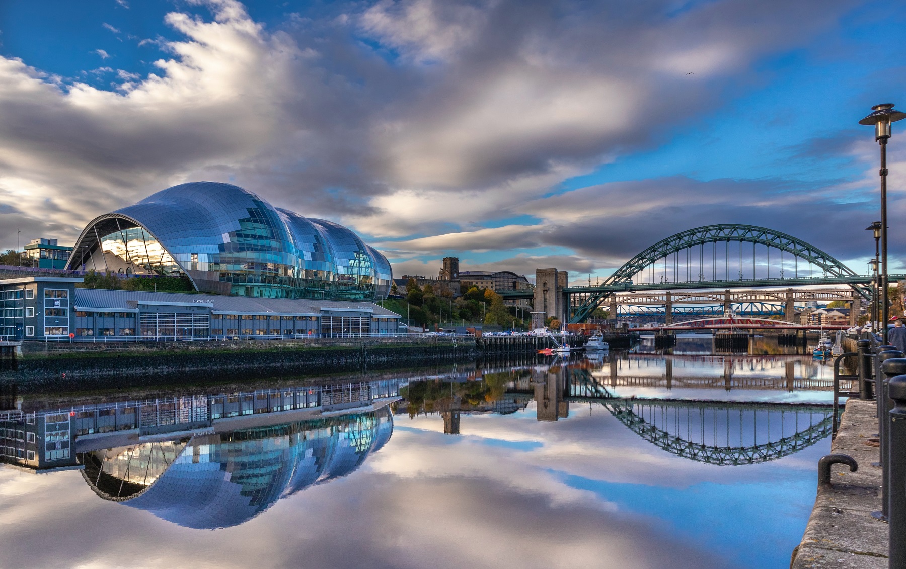 Newcastle Tyne River Panorama