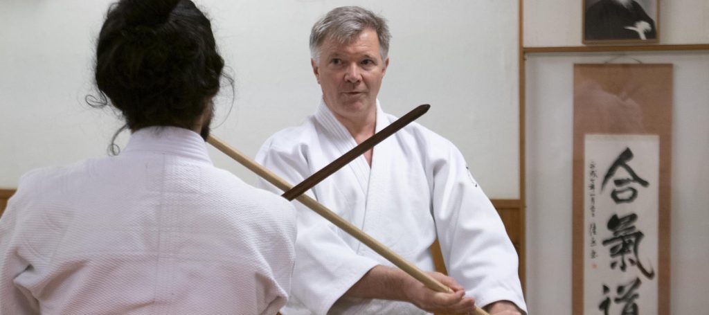 Jan Nevelius håller läger på Vandis Aikidoklubb