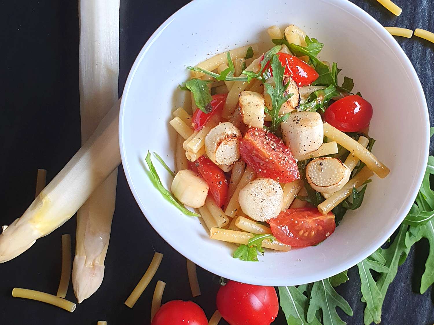 Pasta mit Spargel und Tomaten | Herrin der Töpfe