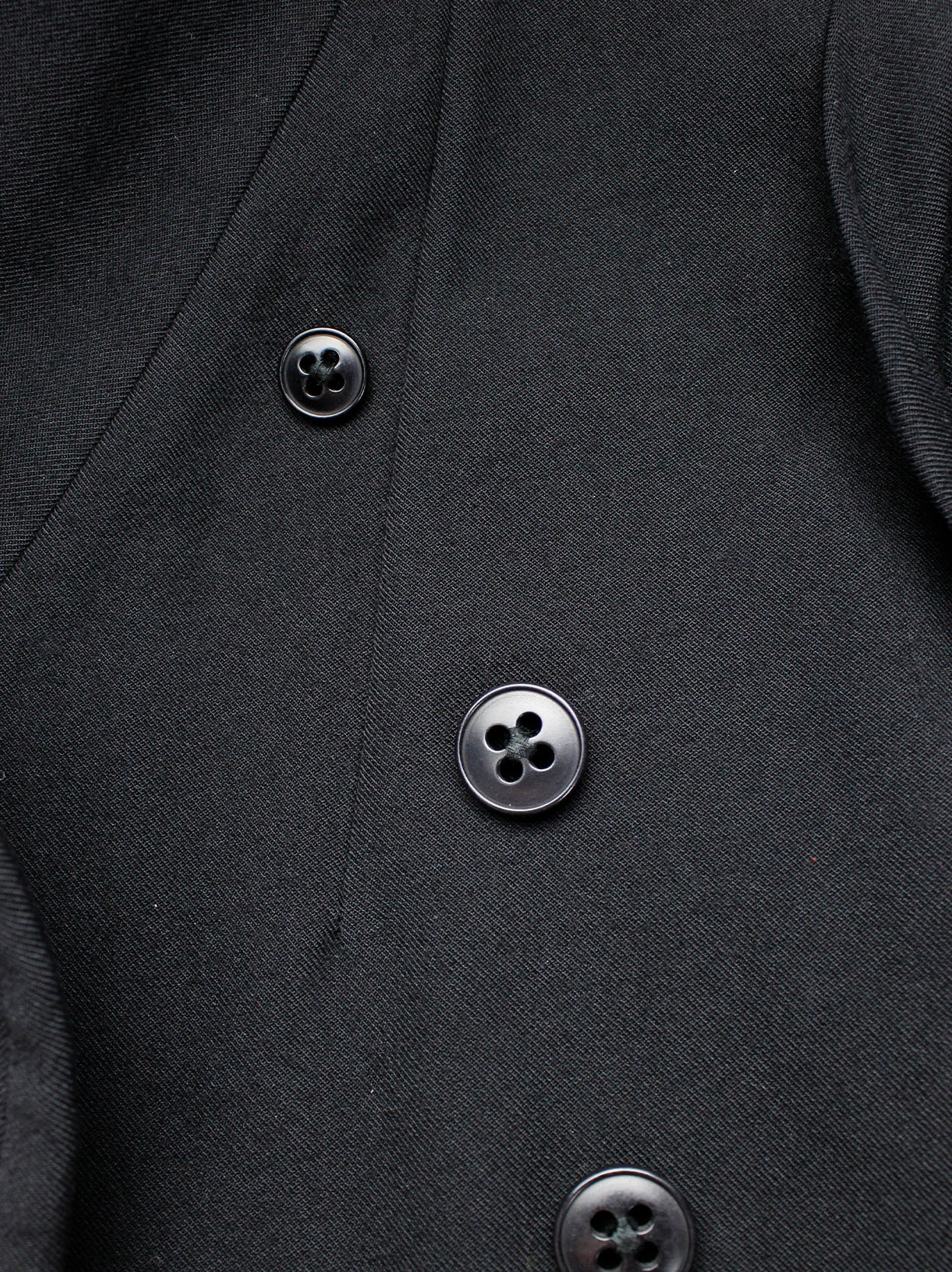 Ann Demeulemeester black cutaway tailcoat with curved Ann Demeulemeester black cutaway tailcoat with curved