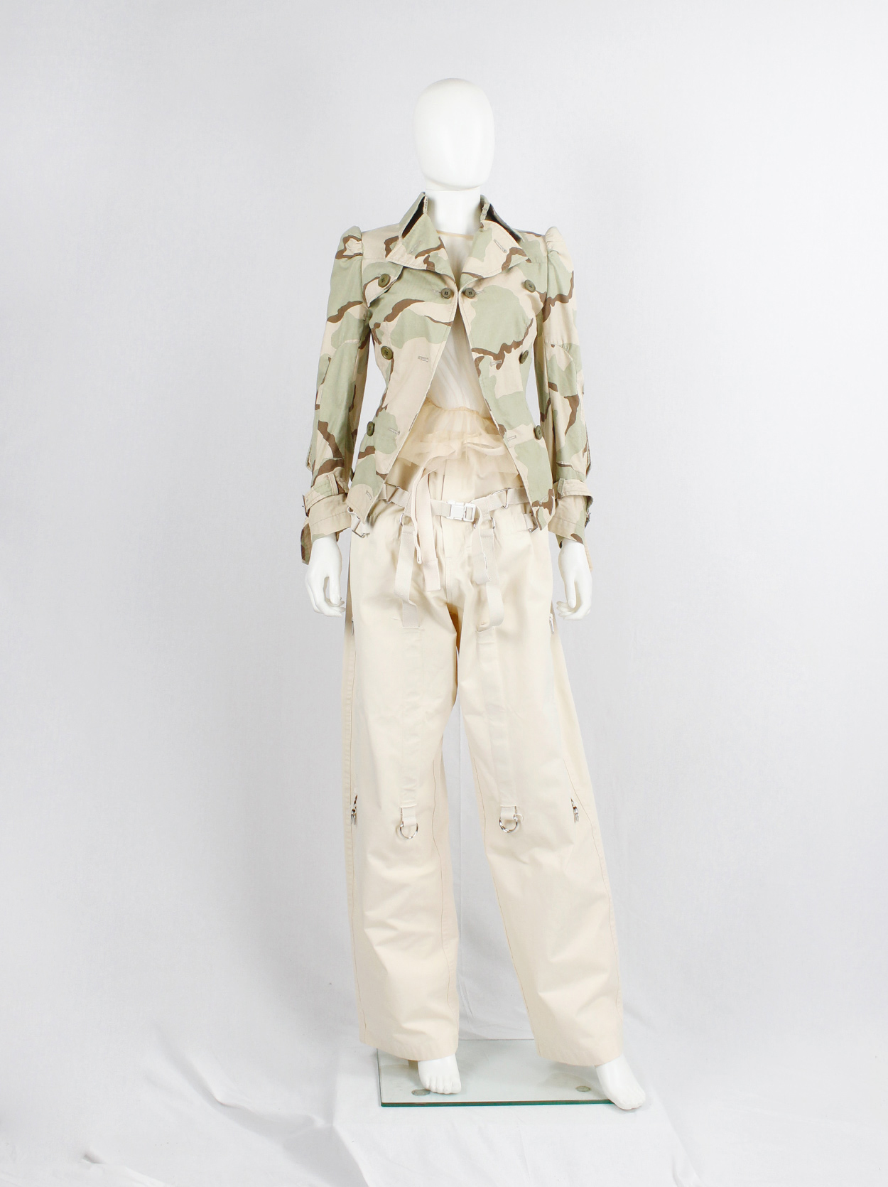 Junya Watanabe camo print jacket made of a deconstructed 