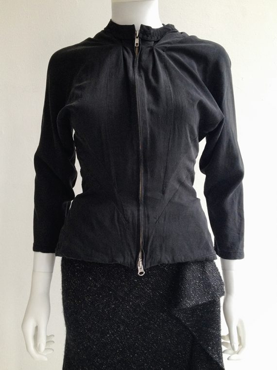 Yohji Yamamoto black silk jacket - spring 2000 - VANIITAS vintage