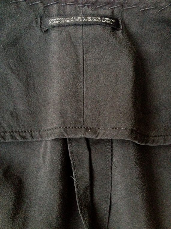 Yohji Yamamoto black silk jacket - spring 2000 - VANIITAS vintage