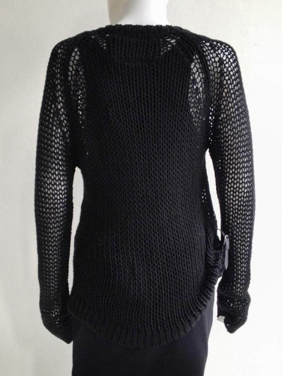 vintage A.F. Vandevorst black buckle jumper