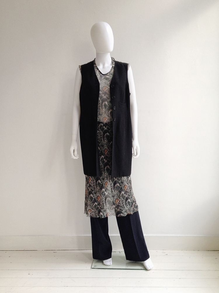Dries Van Noten sheer dress — spring 1998 - VANIITAS vintage