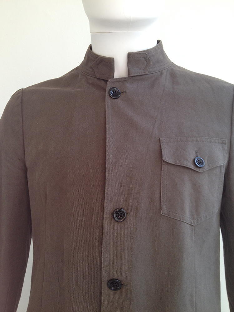 Dries Van Noten khaki green military jacket - VANIITAS Dries Van Noten khaki green military jacket - VANIITAS
