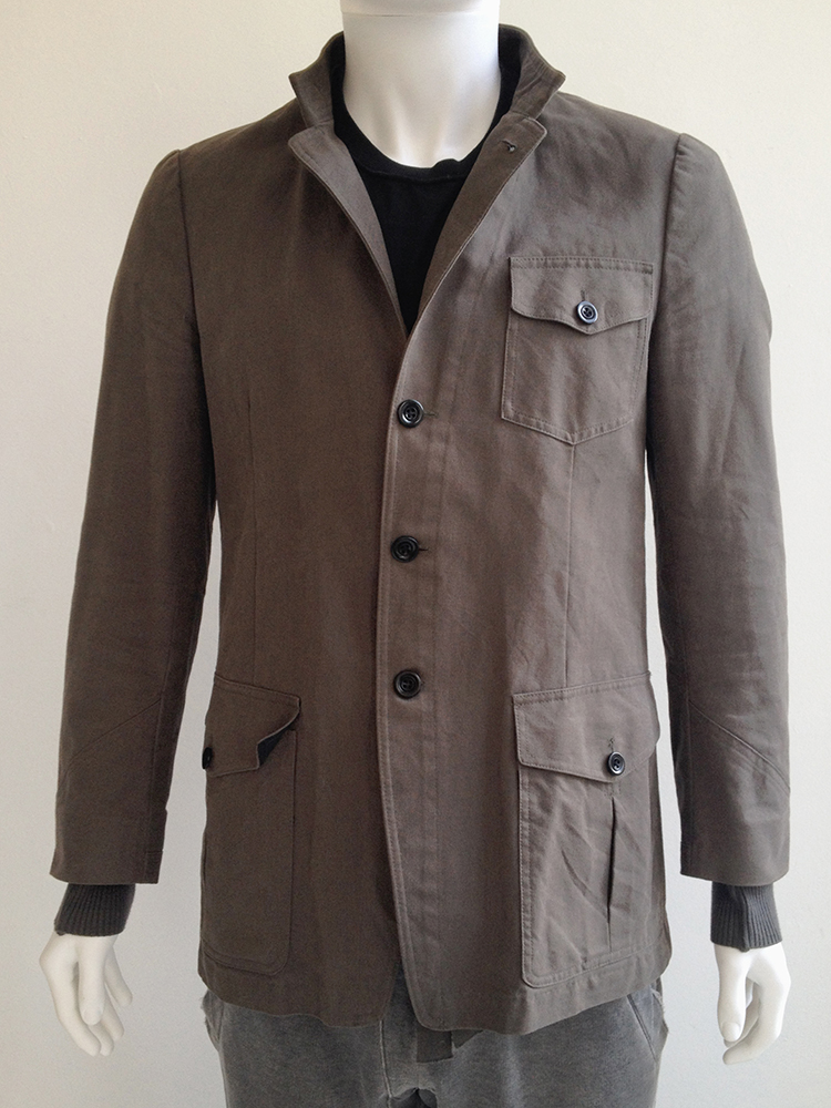Dries Van Noten khaki green military jacket - VANIITAS Dries Van Noten khaki green military jacket - VANIITAS