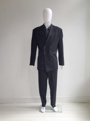 初期 80s 丸文字 Yohji Yamamoto ダブルスーツセットアップ美品 Yohji-Yamamoto-homme-mens-