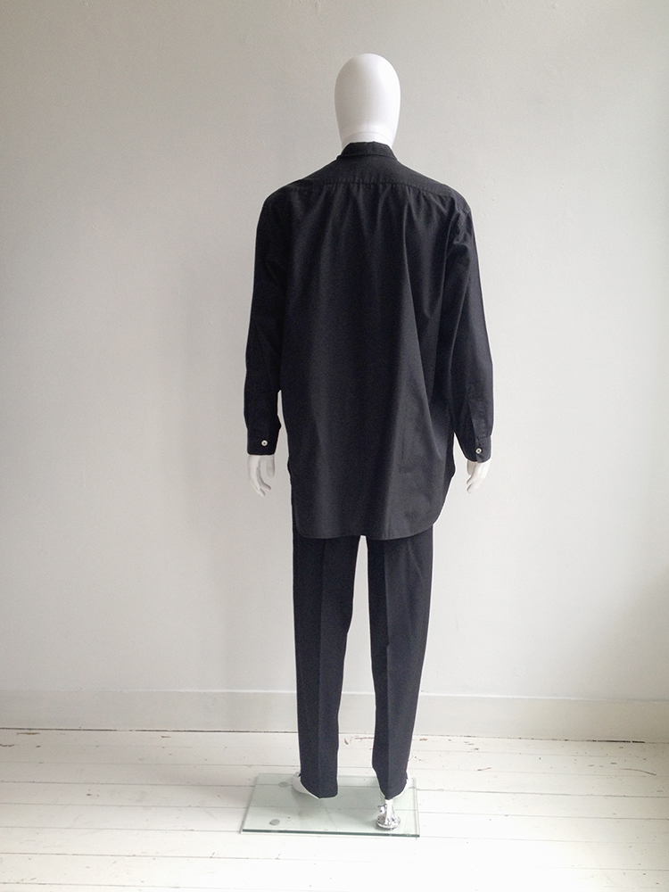 Yohji Yamamoto pour Homme black oversized shirt — 80s Yohji Yamamoto pour Homme black oversized shirt — 80s