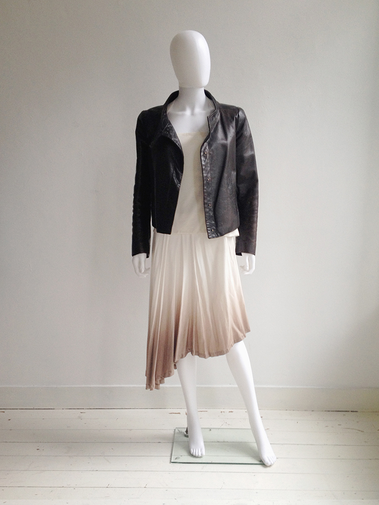 Maison Martin Margiela brown leather jacket - V A N II T A S