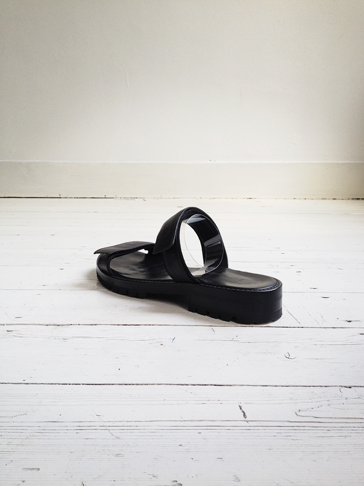 Ann Demeulemeester black sandals (43) - VANIITAS vintage designer