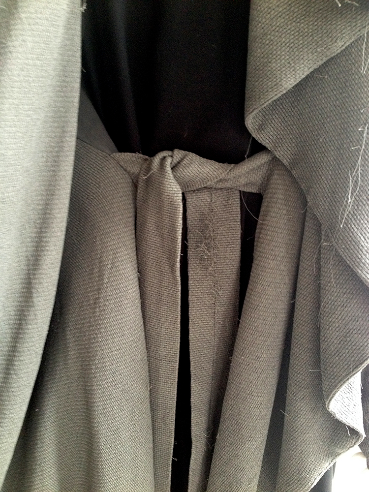 Gareth Pugh green draped jacket — fall 2010 — V A N II T A S