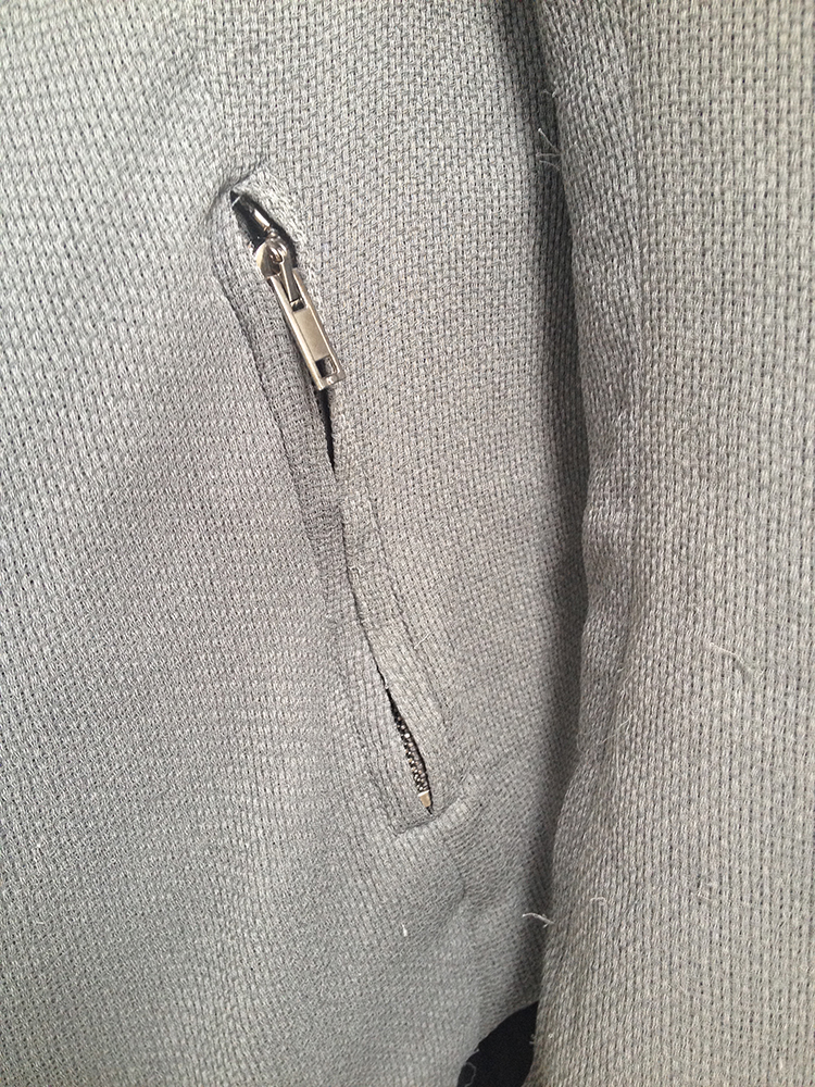 Gareth Pugh green draped jacket — fall 2010 — V A N II T A S