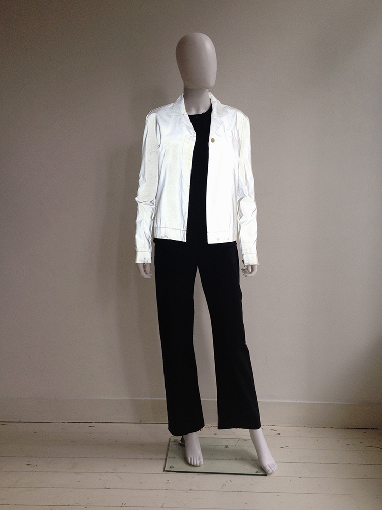 Helmut Lang white reflective jacket — spring 1995 - VANIITAS