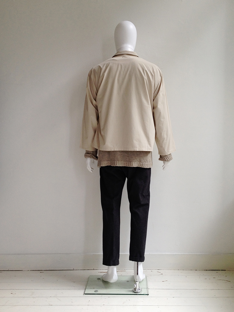 Yohji Yamamoto pour Homme beige summer jacket — 80s - VANIITAS