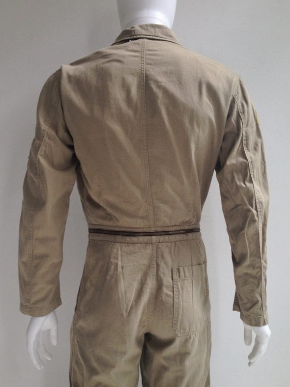 Maison Martin Margiela 10 beige aviator mens jumpsuit top2