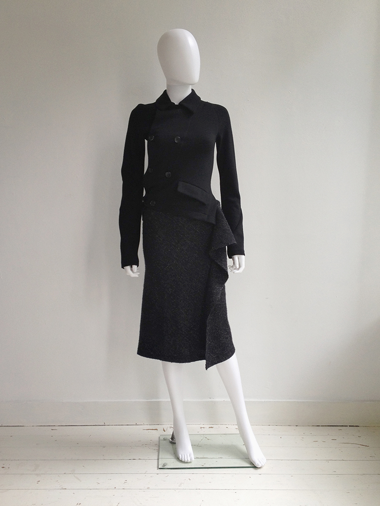 Comme des Garçons black twisted jacket — AD 2006 - VANIITAS