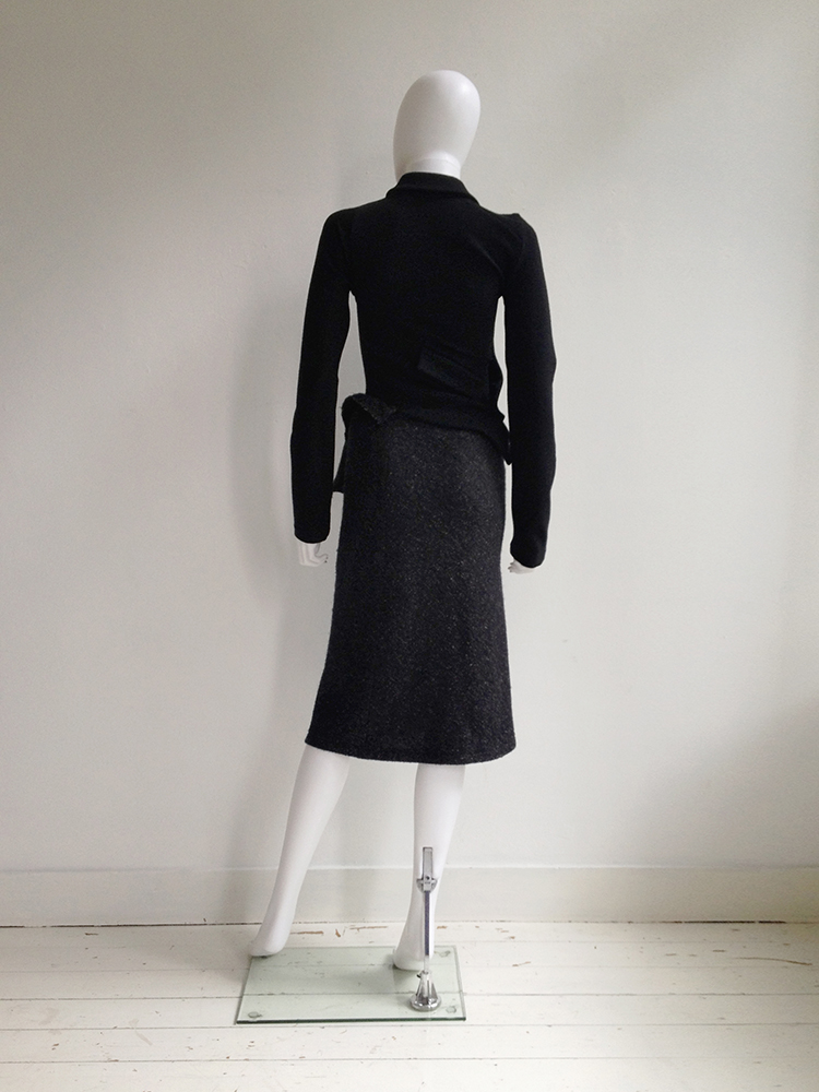 073062● COMME des GARCONS AD2013 ポリ Comme des Garçons BLACK black tulle skirt — AD 2013