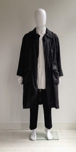Issey Miyake Windcoat black foldable parka — 1990s