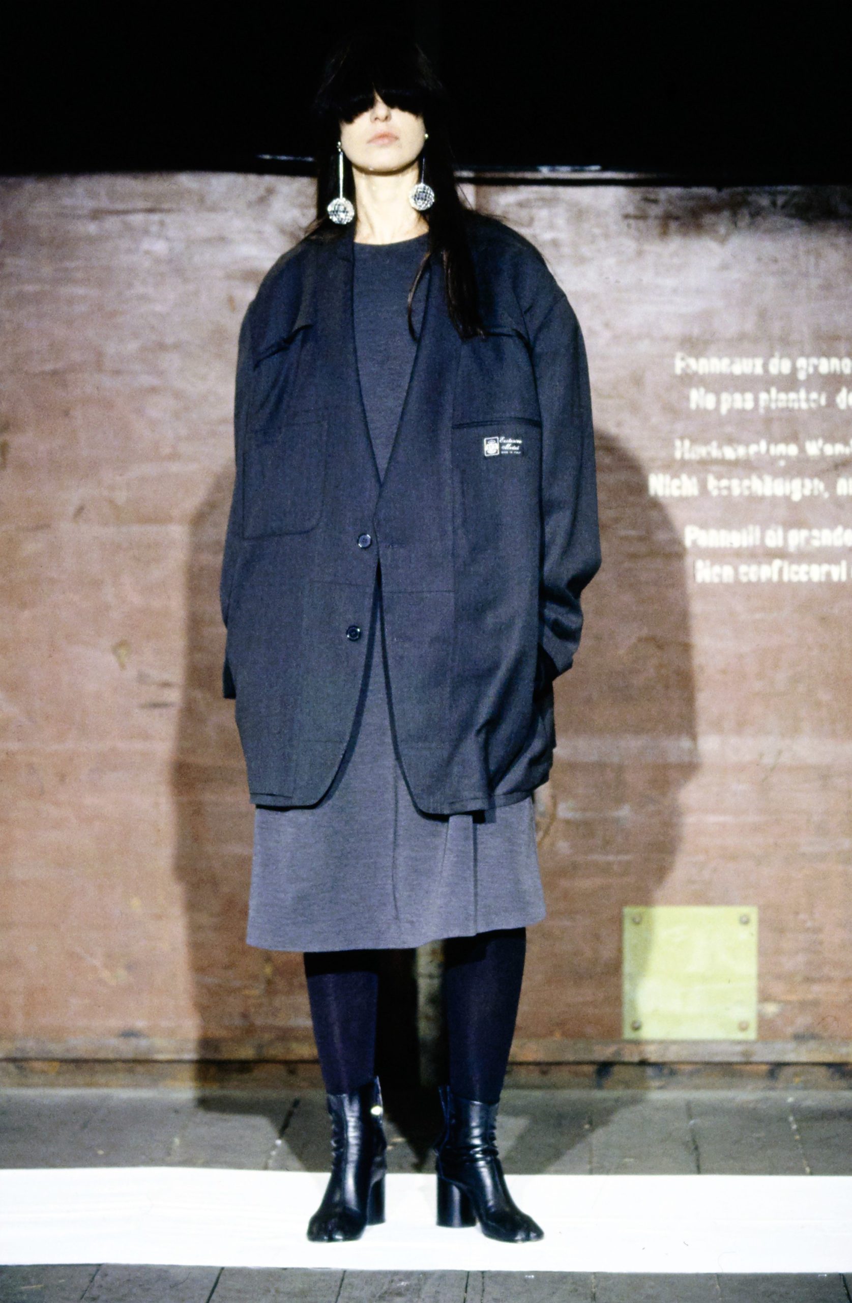 Maison Martin Margiela black inside out blazer — spring 2000