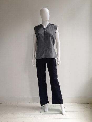 Maison Martin Margiela artisanal blue deconstructed shirt — 2003
