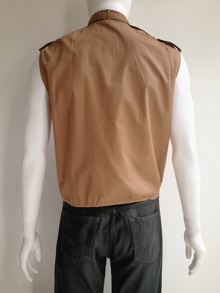 Maison Martin Margiela artisanal trompe-l'oeil waistcoat — spring