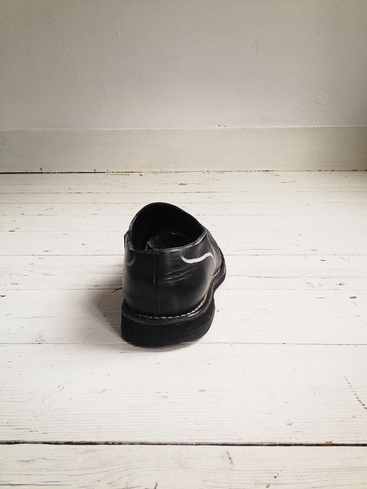 Maison Martin Margiela black trompe-l'oeil brogues (39.5
